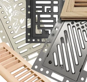 vents basket metal and wood floor vents