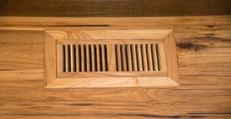 Flush mount wood vents and register